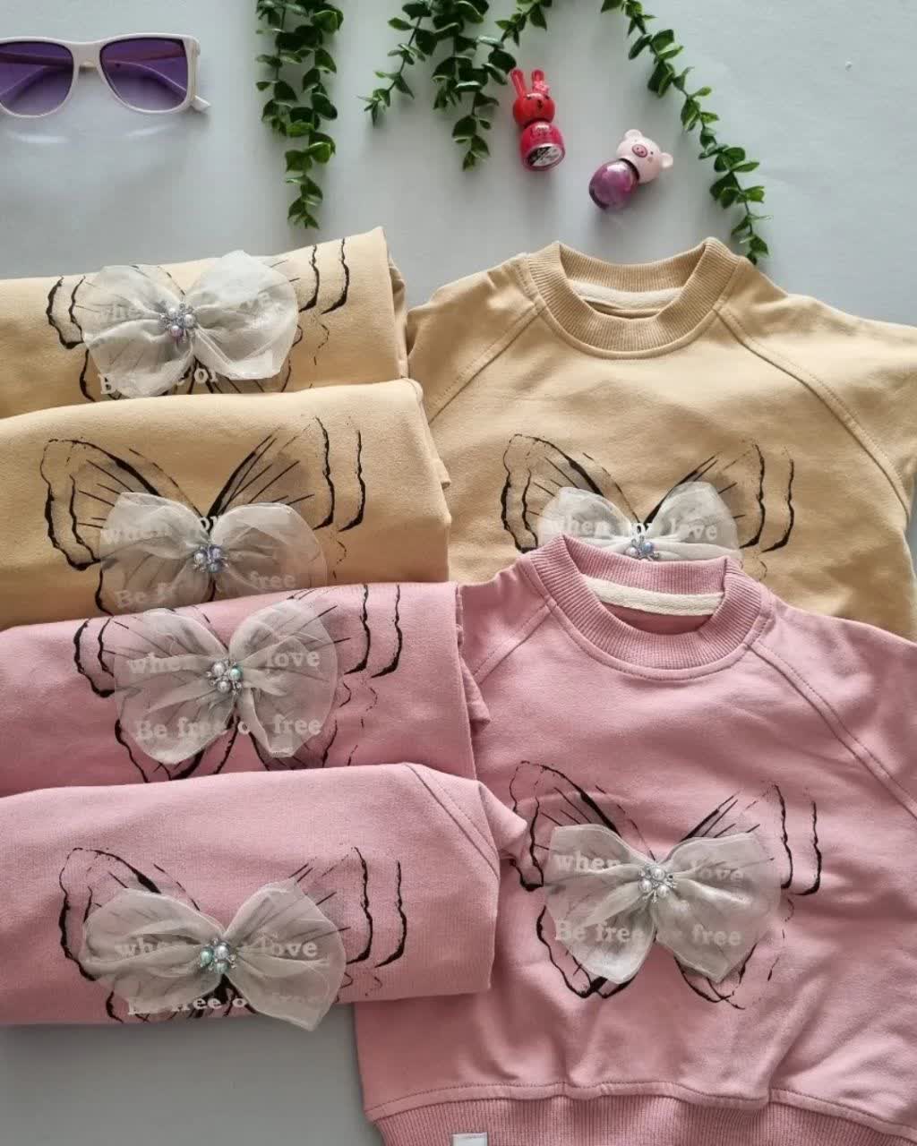 بلوز تک دخترانه پاپیون - Image 4