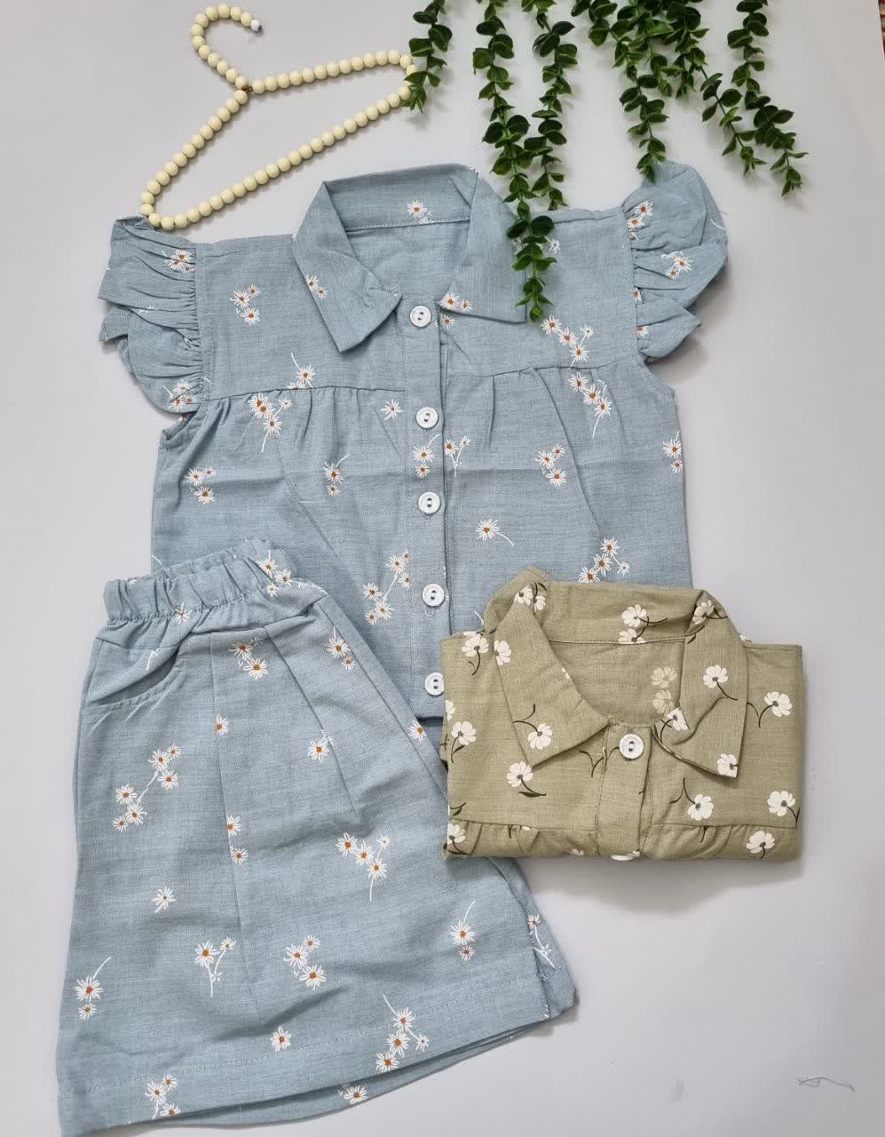 ست گلدار دخترانه