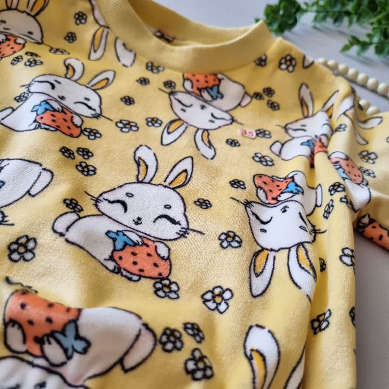 ست بلوز و شلوار حوله ای - Image 4