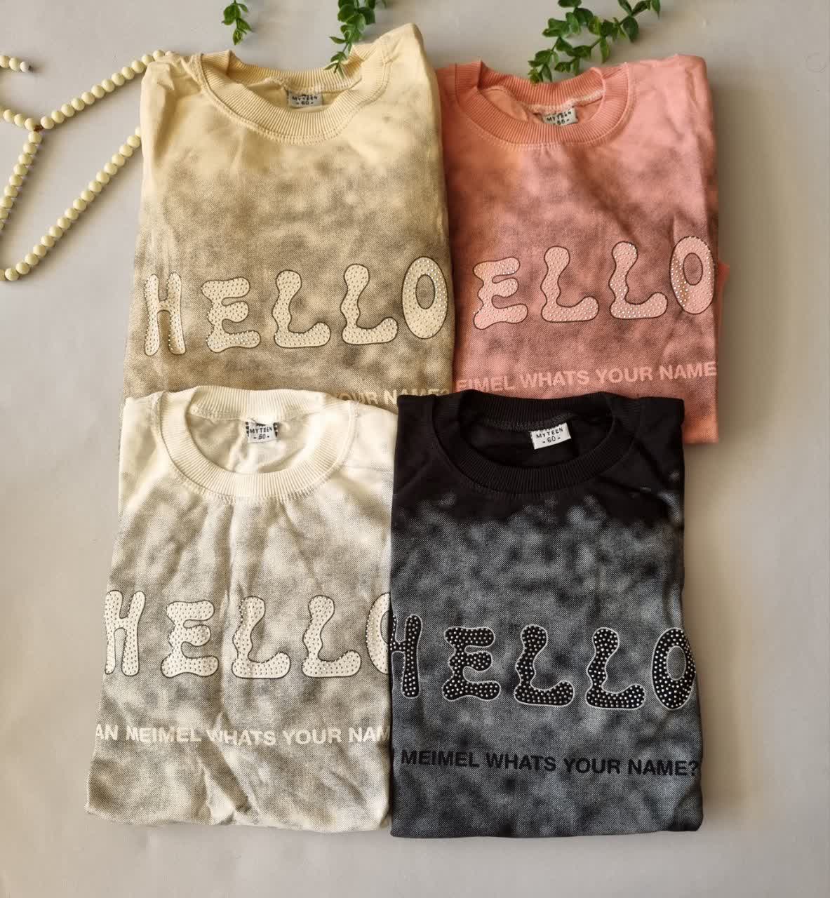 بلوز دخترانه hello