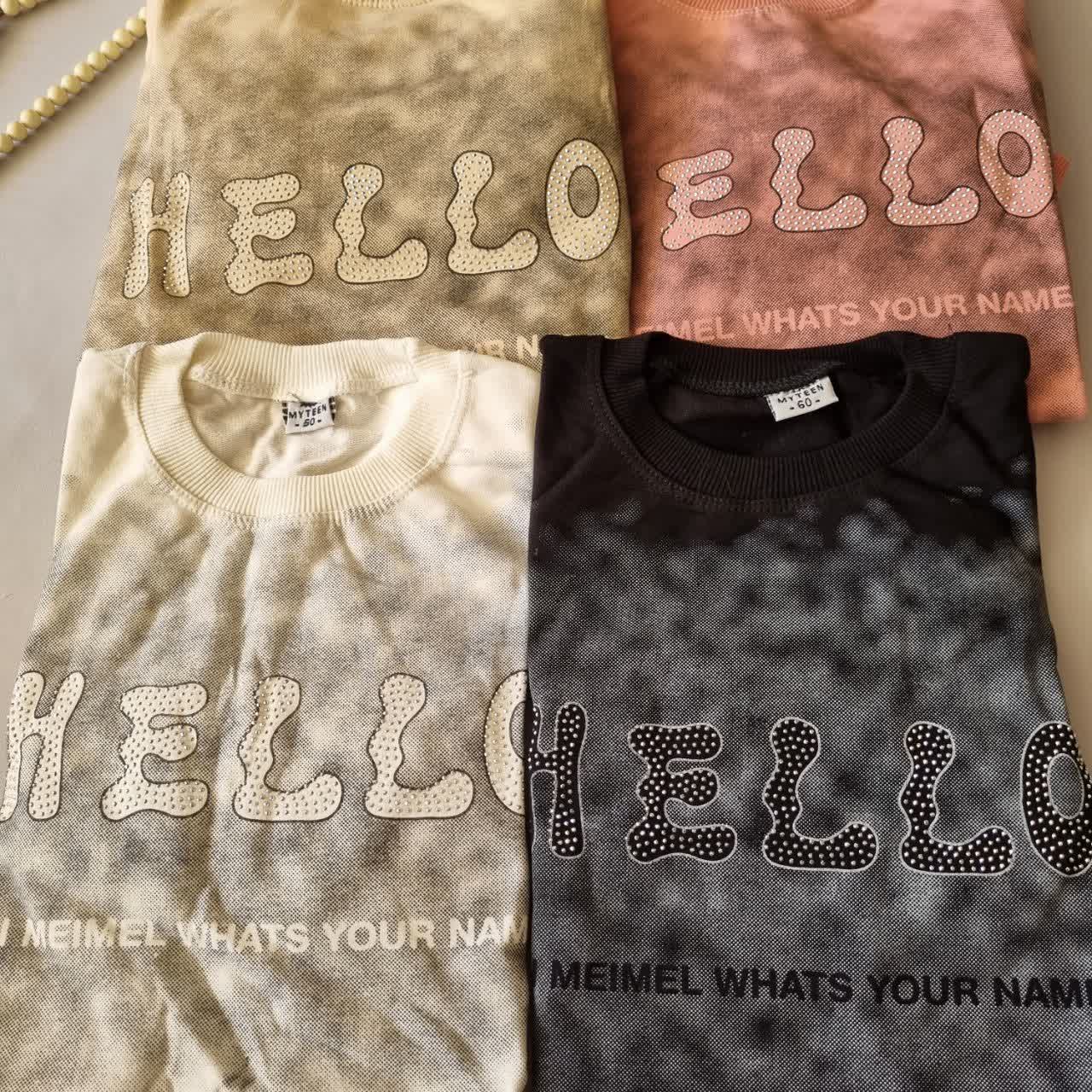 بلوز دخترانه hello - Image 6